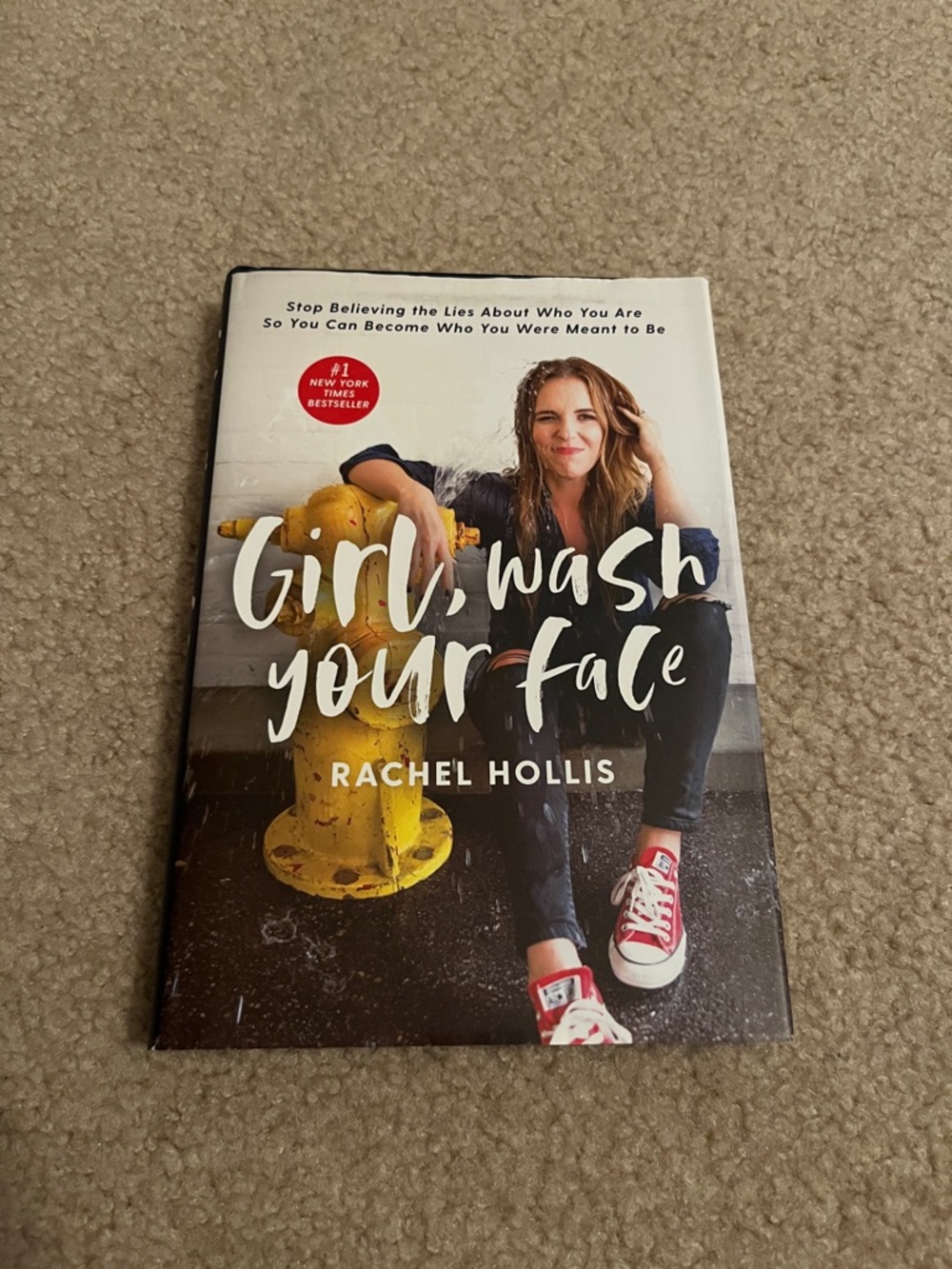 Girl, Wash Your Face by Rachel Hollis - White, Yellow, Red Cover